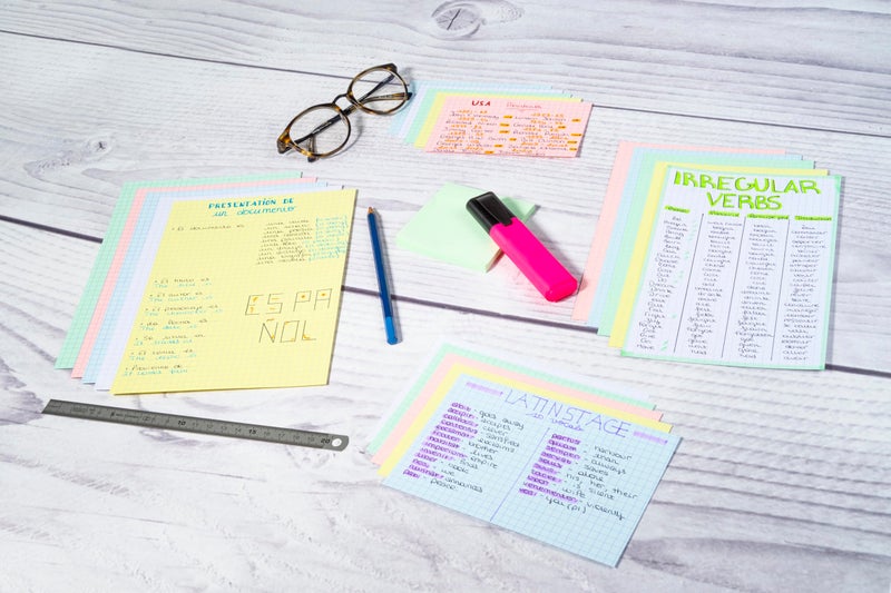 Exacompta Bristol Squared Record Cards, 75 x 125 mm - Assorted Colours, Pack of 100 - Image 4